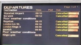 Departure board