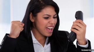 woman on phone