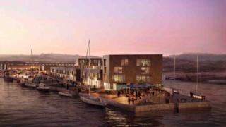 Artistic impression of Hayle's South Quay
