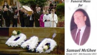 Samuel McGhee's funeral