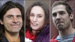 (from l to r) Iain Rogers, Alex Harris, Kieron Bryan