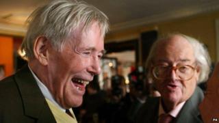 Peter O'Toole (left) and John Mortimer QC during the 12th annual Oldie of the Year Awards in 2004