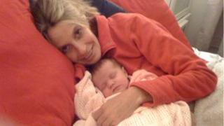Pippa Saralis-Wheatley and baby Martha
