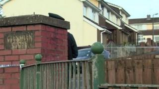 Scene of west Belfast bomb alert