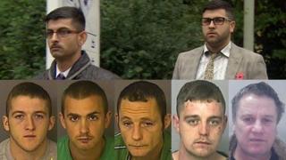 Umar and Vijay Chohan (top), Liam Murphy, Martyn Richards, Nathan James, Paul Condick and Stephen Phillip