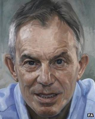 Painting of Tony Blair by Alastair Adams