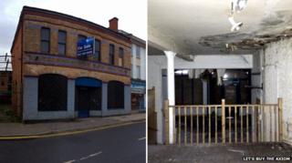 The derelict former Axiom building in Cheltenham