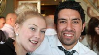 Nick Bonnie and partner Leah Wilkins
