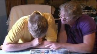 Pauline and Daniel Hall at the Leek day centre