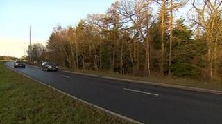 Wooded area near Billingham where human remains were discovered