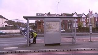 Scene of the crash in Arnos Grove