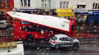 Bus crash in Kingston