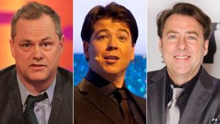 Jack Dee, Michael McIntyre and Jonathan Ross