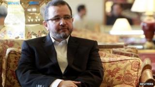 Hisham Qandil at a news conference in Cairo (29 July 2013)