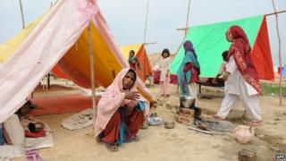 A relief camp in Muzaffarnagar