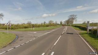 The A444 at the junction with Atterton Road
