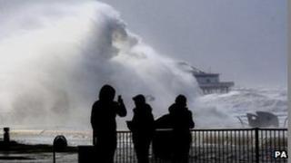 Severe winds in Blackpool