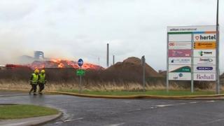 UK Wood Recycling plant fire