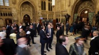 The central looby of the House of Commons