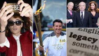 Justin Bieber taking a selfie, legacy ambassador Lord Coe, the Apprentice