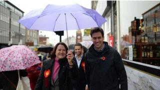 Ed Miliband campaigning in London