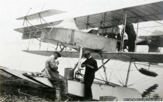 S.80 hydro-aeroplane on the Nile in Cairo, January 1914