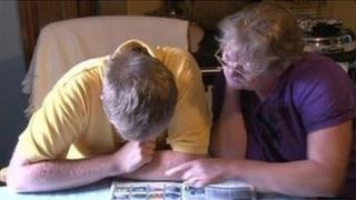 Pauline and Daniel Hall at the Leek day centre