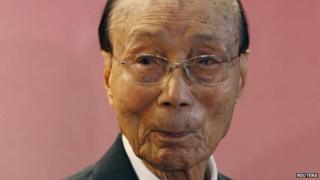 Hong Kong tycoon Run Run Shaw, in file image from 28 September 2010