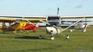 Planes at Old Buckenham Airfield