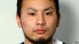 Handout picture of wanted rape suspect Yuta Sugimoto