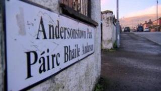 Andersonstown Park sign