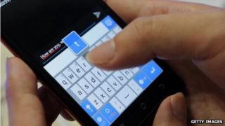 Someone texting