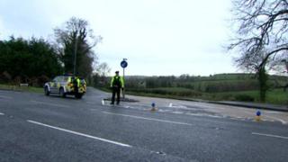 The accident happened on the Ballygowan Road in Saintfield