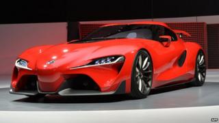 Toyota FT-1 on display