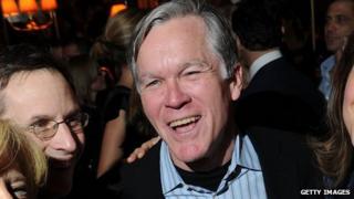 Then-New York Times Executive Editor Bill Keller poses for a photo at a book party in February 2010.