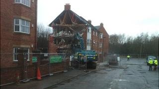 Demolition of Block B at Spencer Court