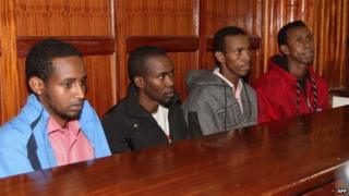 Suspects in court in Nairobi, Kenya (4 Nov 2013)