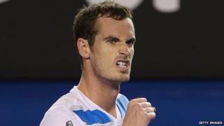 Andy Murray celebrates