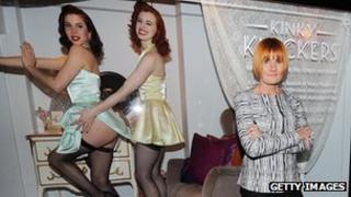 Mary Portas with Kinky Knickers advert