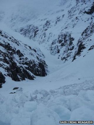Avalanche debris