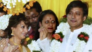Sunanda Pushkar and Shashi Tharoor
