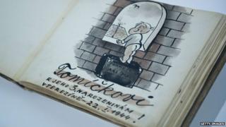 Painting from 'To Tommy, for His Third Birthday in Terezin, 22 January 1944'