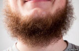 A bushy beard
