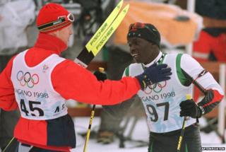 Bjorn Daehlie (L) and Philip Boit. Photograph: Uglum Morten, Aftenposten, Scanpix