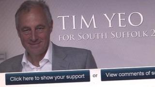 South Suffolk MP Tim Yeo