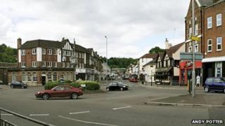 Croydon Road in Caterham