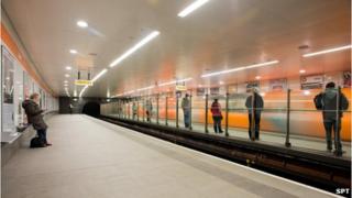 Revamped Ibrox Subway Station