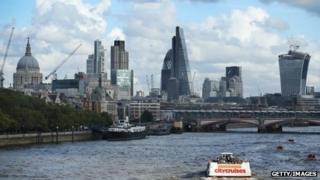 London skyline, October 2013