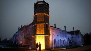 Illuminated Lacock Abbey