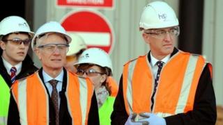 HS2 chair Sir David Higgins (right) and infrastructure minister Lord Deighton